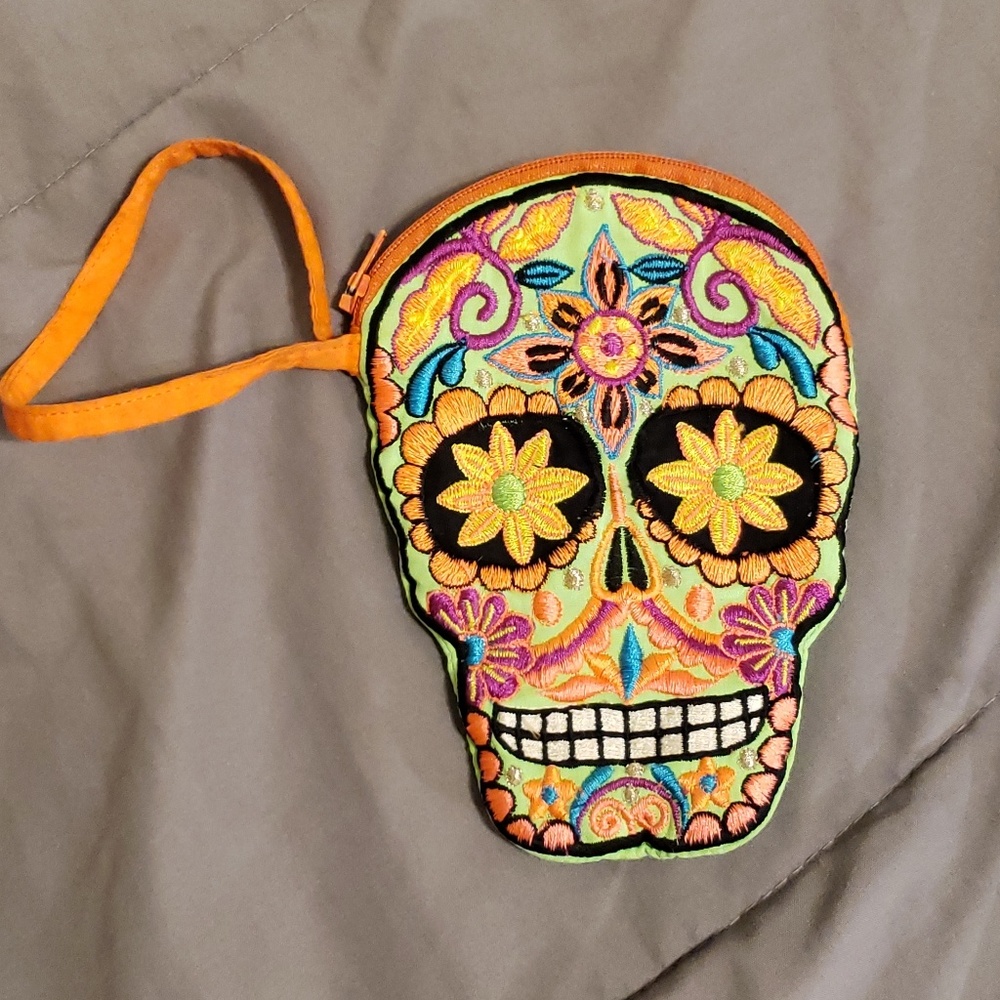 Skull Wristlet Purse